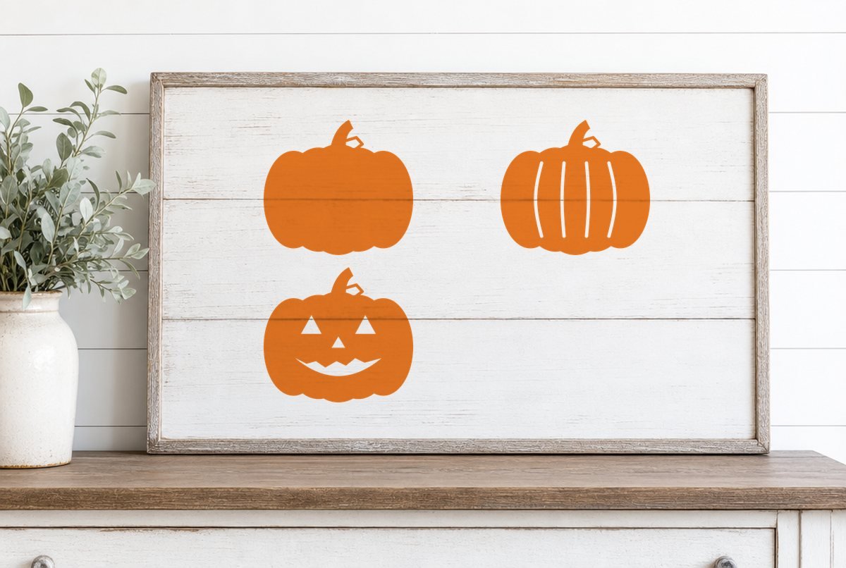 Free Pumpkin SVG Files Free Pumpkin SVG Files design on a whitewashed wood sign