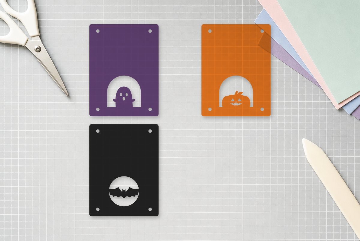 Halloween Treat Bag Toppers SVG Halloween Treat Bag Toppers SVG design cut out and laid on a cutting mat