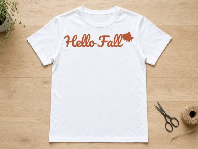 Hello Fall SVG: Free Script Cut File