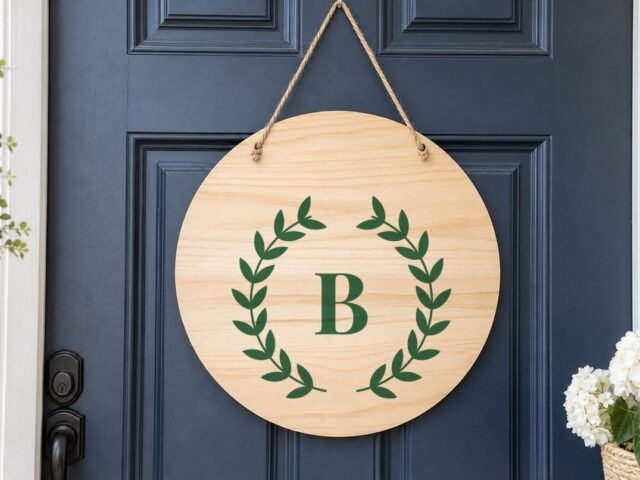 Laurel Wreath Monogram SVG: Free A to Z Letters