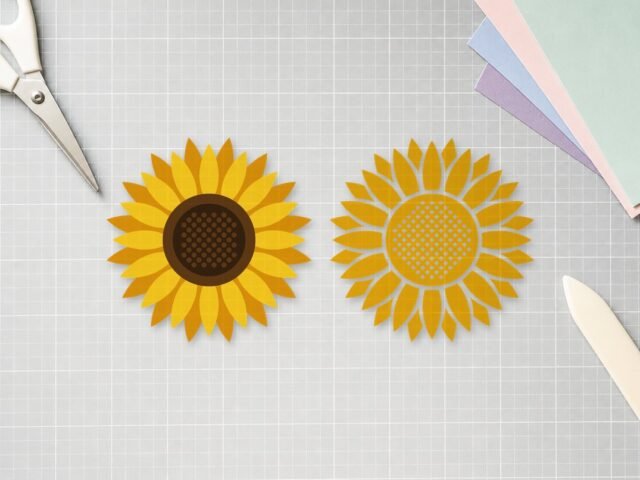 Free Sunflower SVG (Single Layer and Layered)